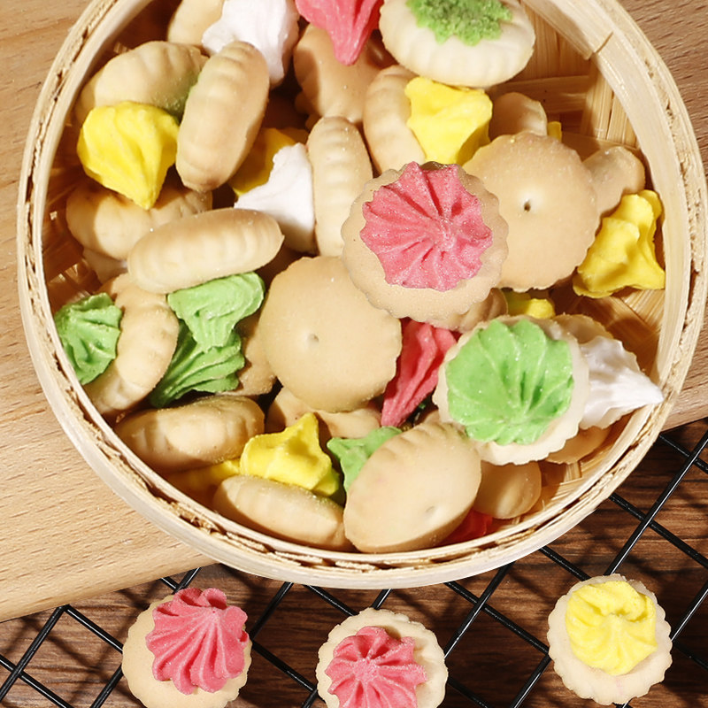 樱木良品占花饼干童年怀旧老式儿童零嘴粘花韧性饼干