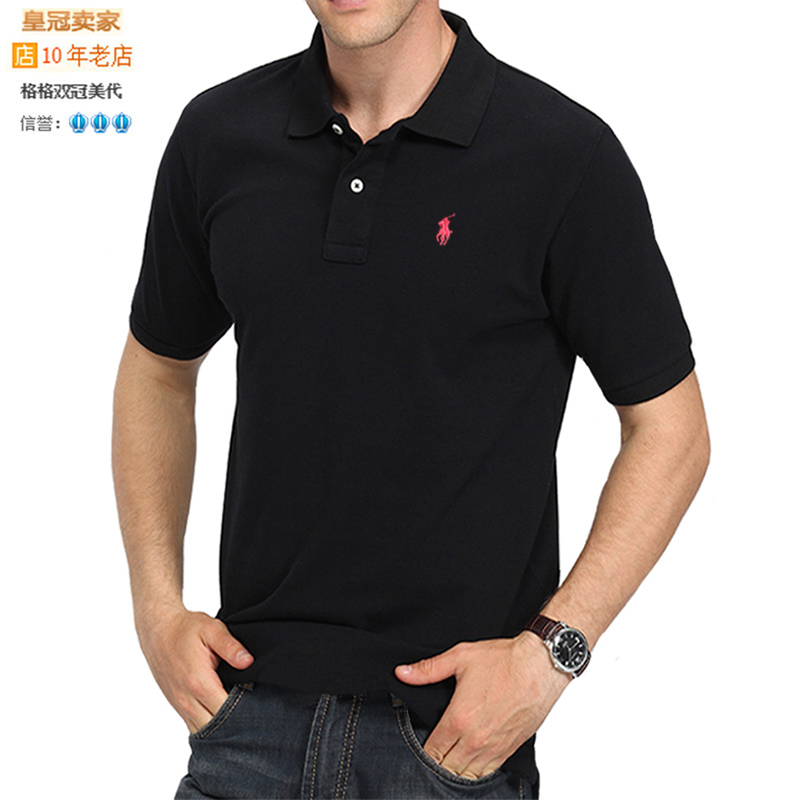美国保罗polo衫男士短袖半袖T恤纯色修身小马标纯棉翻领T体恤潮牌