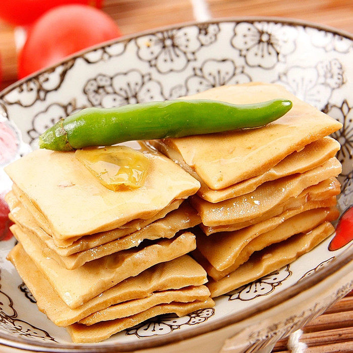 豆干华松500g烧烤山麻辣泡椒味装零食散装装小豆腐干