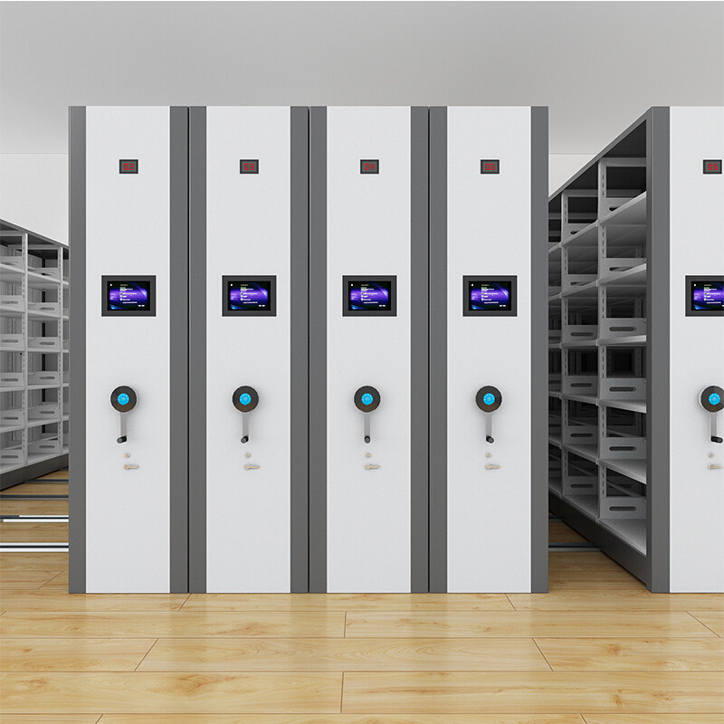 密集电动艾科堡架电智能可移动档案柜文件柜手摇凭证文件柜