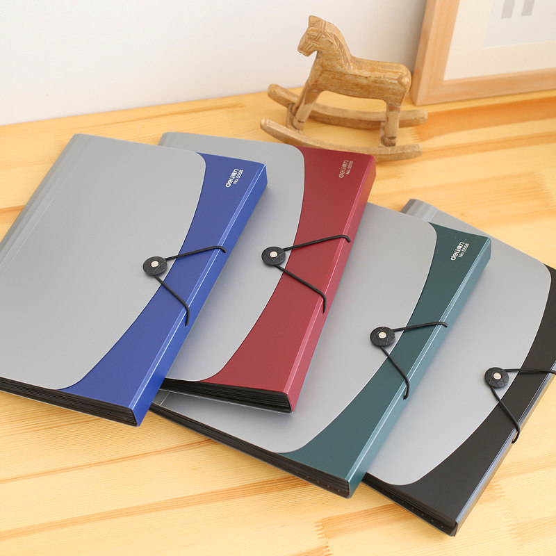 得力a4大容量风琴夹包文件夹试卷收纳分类索引包包学生