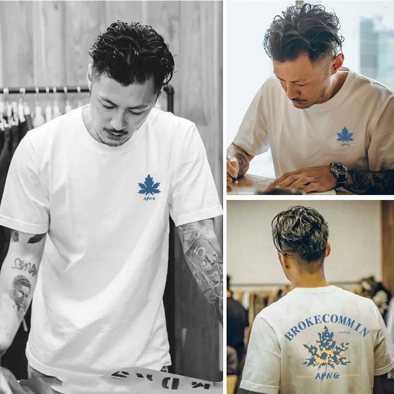 短袖男港风潮流潮牌T恤2022夏季新款纯棉宽松情侣装百搭半袖体恤