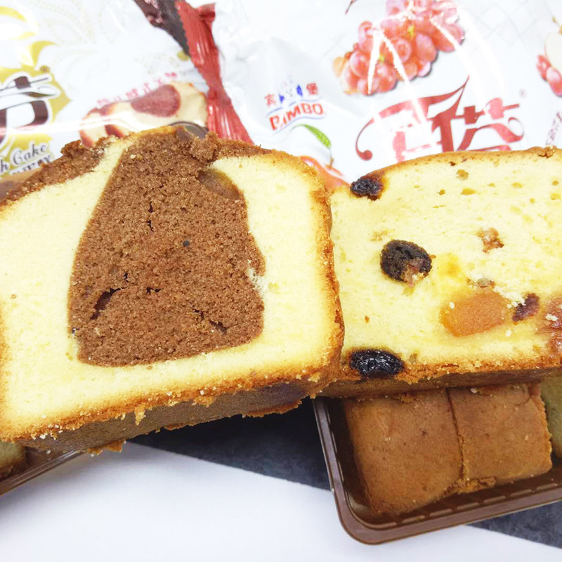 宾堡百芬蛋糕215g切片学生生水果法式巧克力西式传统西式糕点