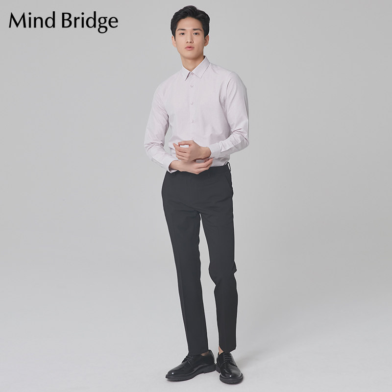 mindbridge百家好男装衬衫长袖春季2020新款韩版衬衫