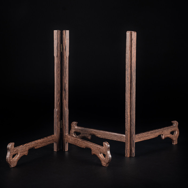 大号鸡翅木茶饼架普洱茶架子展示架实木茶饼茶叶茶架6斤福鼎白茶