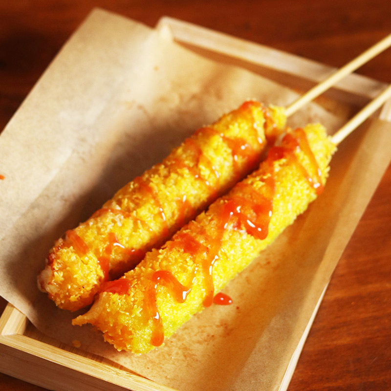 拉丝丝芝士棒热狗街边冷冻小吃半成品网红专用香肠