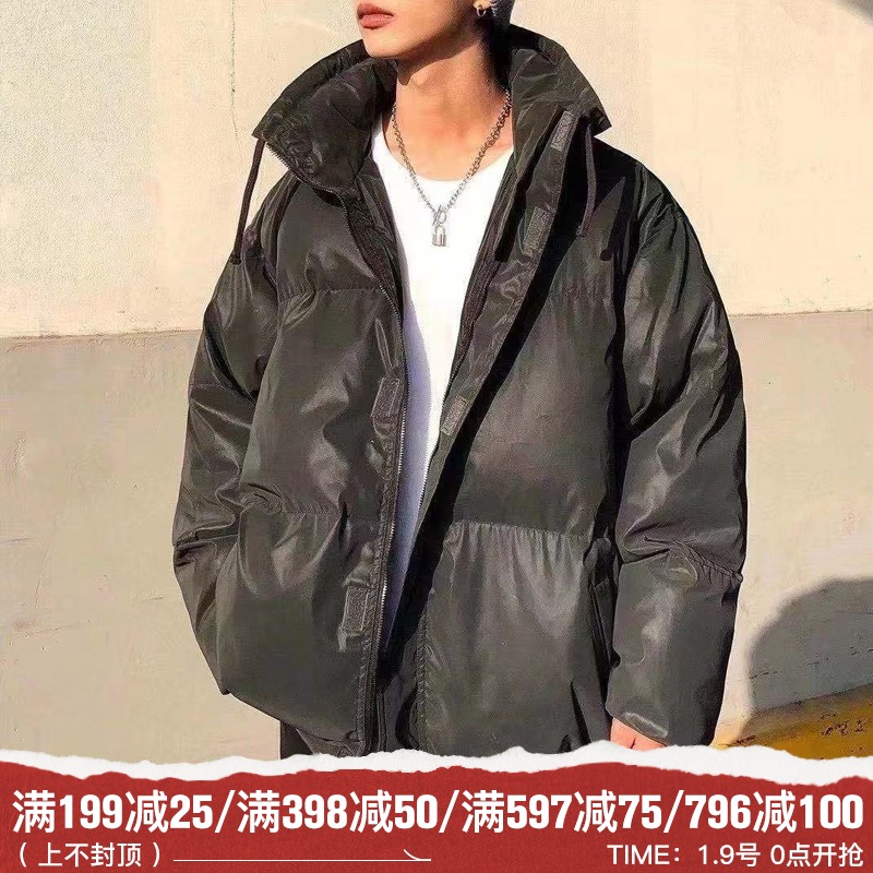 丝叔潮社 Fear Of God Essentials FOG复线镭射反光潮流羽绒棉服