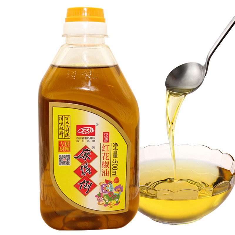新货丁点儿麻得500ml红花椒油1瓶包邮四川麻油花椒油