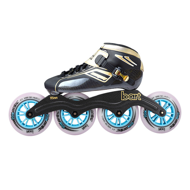 bart速滑竞速鞋全碳鞋大轮速度轮滑高端专业直排轮