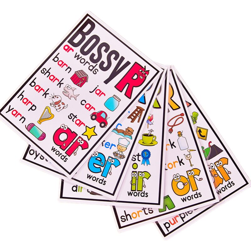 英语自然拼读读法phonics卡片闪卡教学海报宝宝早教闪卡