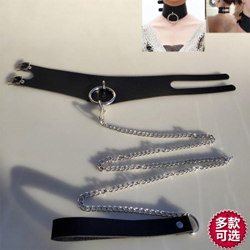 项圈男女牵引铃铛口球口塞母狗男奴性感饰品项链