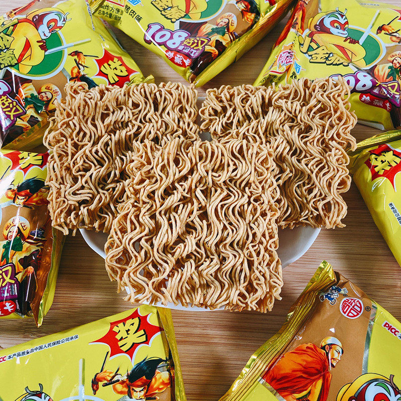 裕昌金丝猴干脆面108好汉捏碎干吃面小金猴方便面8090后怀旧零食