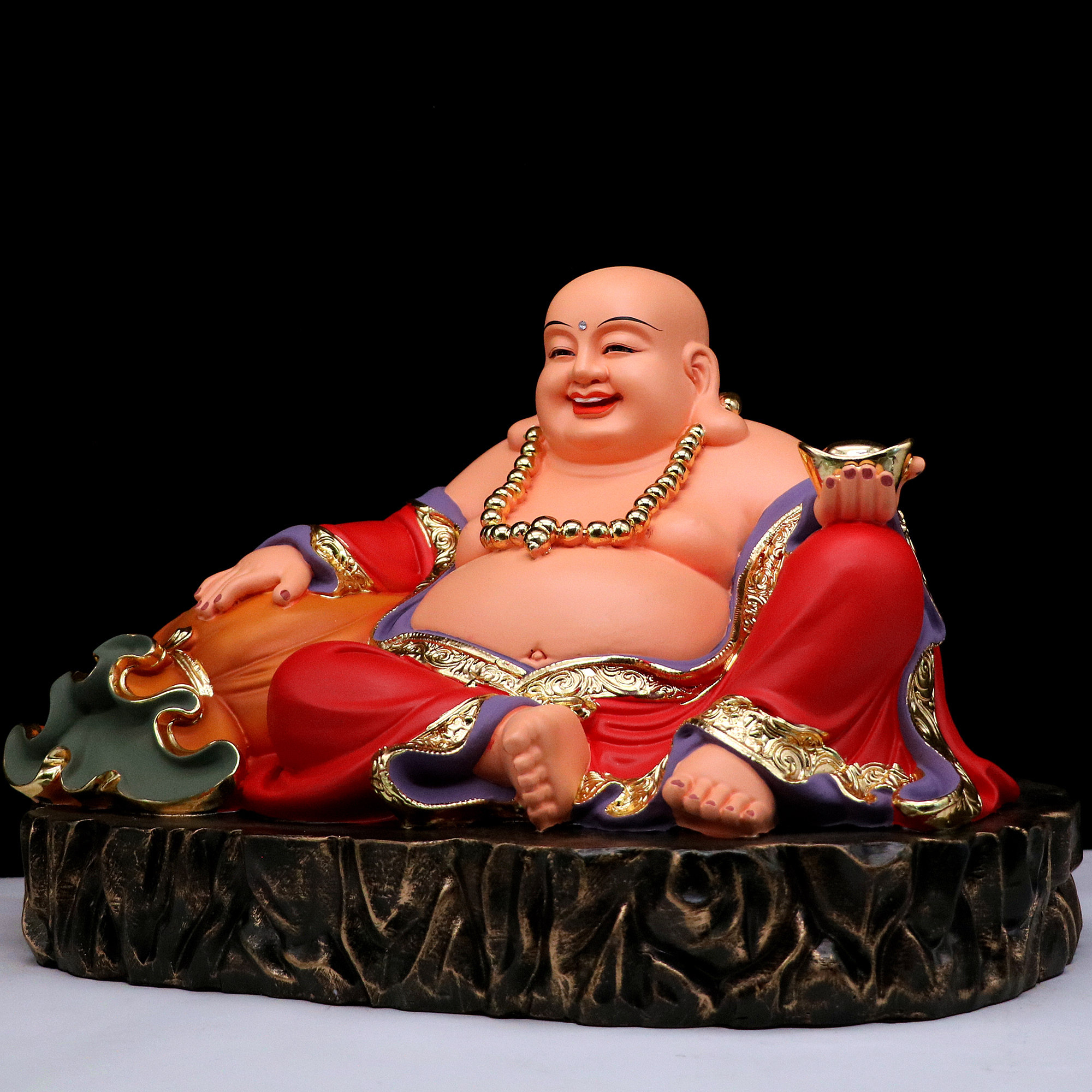 弥勒佛像包邮树脂菩萨宽体笑佛大肚家用供奉摆件