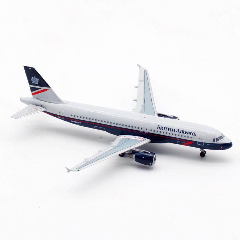 ard-models飞机模型合金英国航空空客a320g-bush涂装飞机模型
