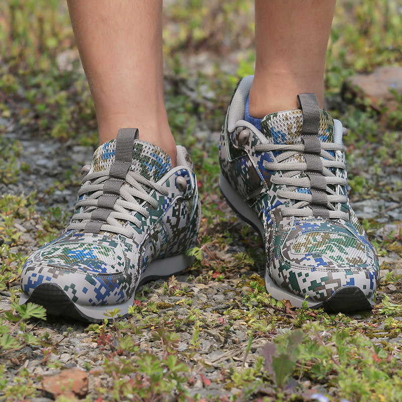 正品新式07a迷彩作训鞋军鞋男女跑步鞋超轻透气户外训练鞋解放鞋