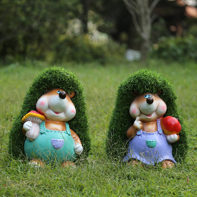 户外花园庭院别墅刺猬动物雕塑创意摆件园林景观摆件