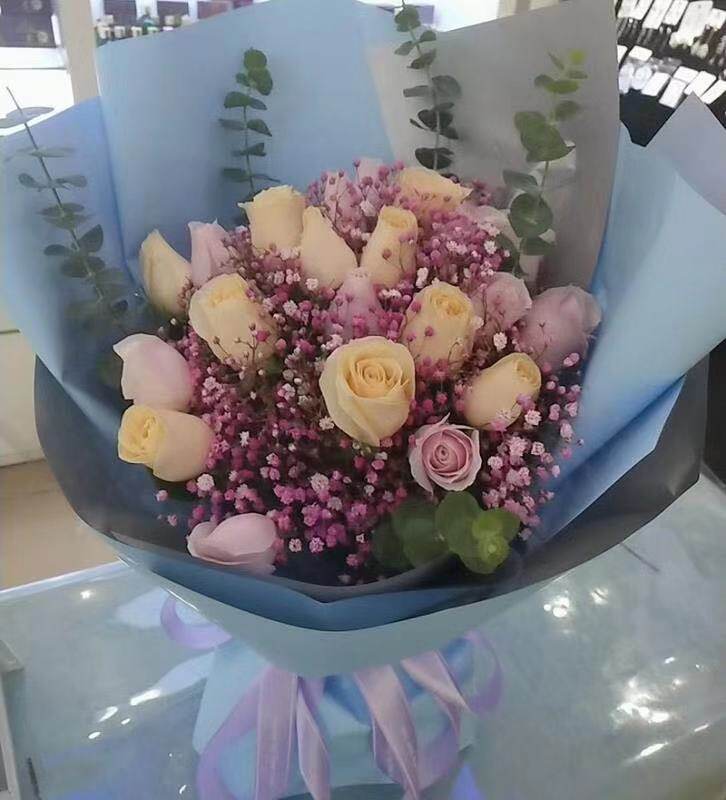 38妇女节鲜花速递红玫瑰百合康乃馨花束深圳东莞杭州北京同城送花