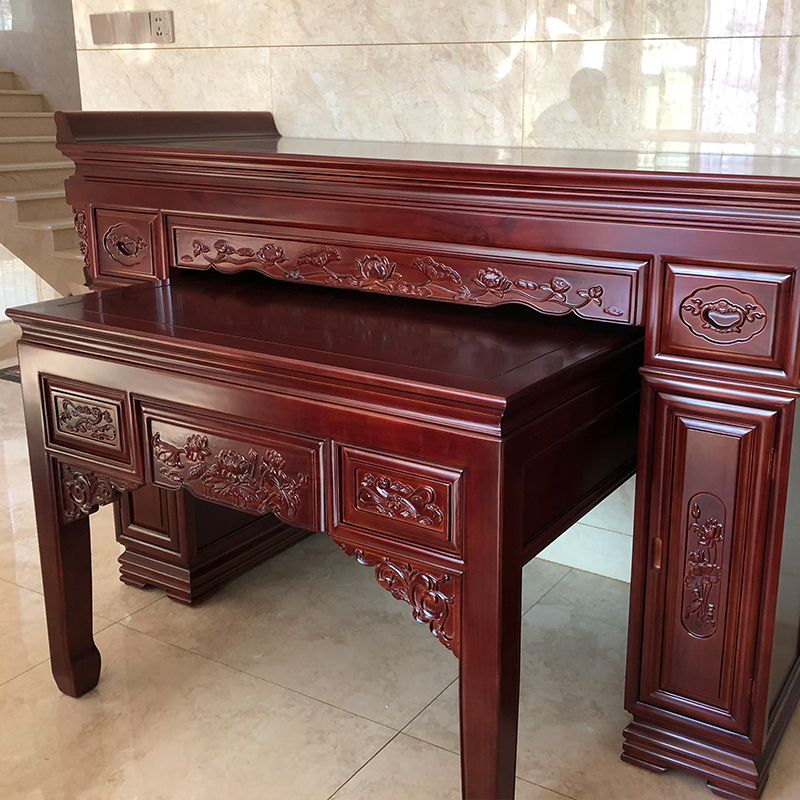 实木神龛供桌佛台家用经济型中式神台财神像佛桌供台香案农村中堂