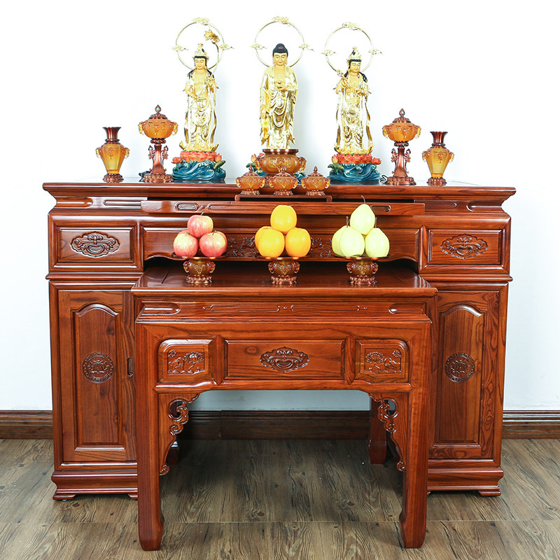 红花实木供桌供台家用佛桌佛台佛堂寺庙供奉供桌