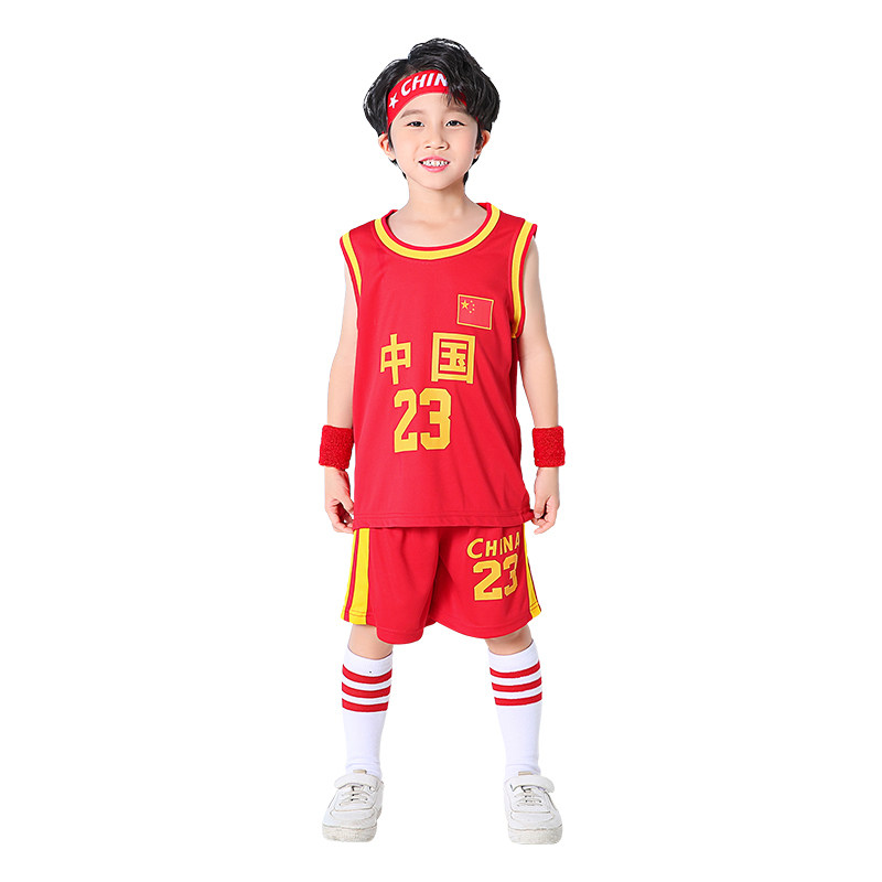 赢虎儿童比赛训练篮球服