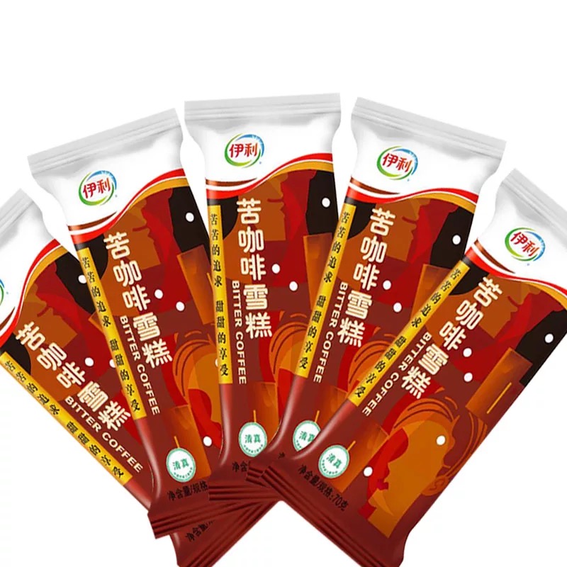 伊利苦咖啡冰淇淋3支咖啡网红雪糕70g冰激凌冰棍冰淇淋