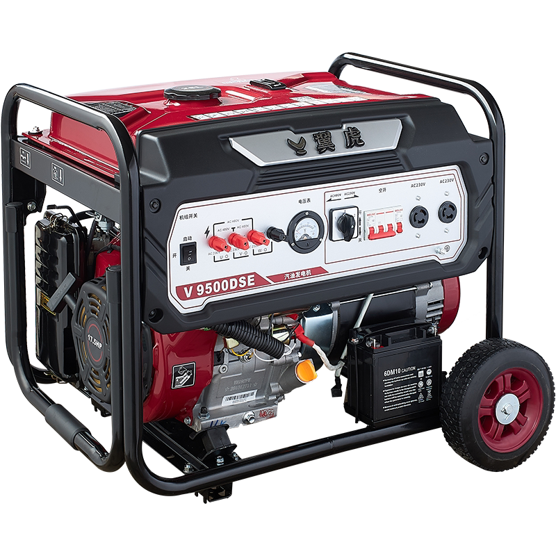 翼虎微型启动8kw三相汽油220v户外便携家用汽油发电机