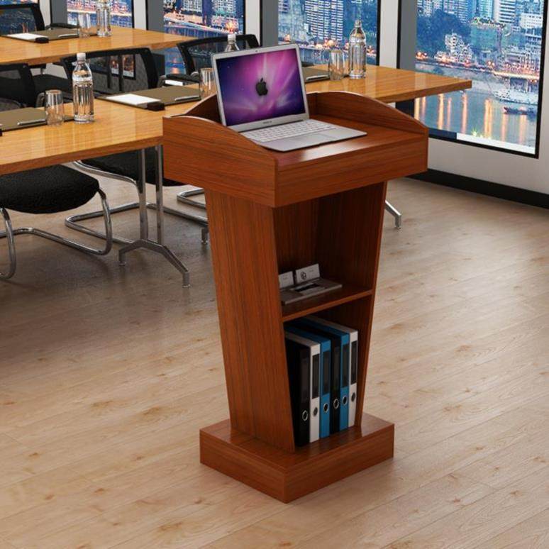 宾馆医院导诊台简约教室婚庆舞台演讲复古讲座大堂讲台发言导购老