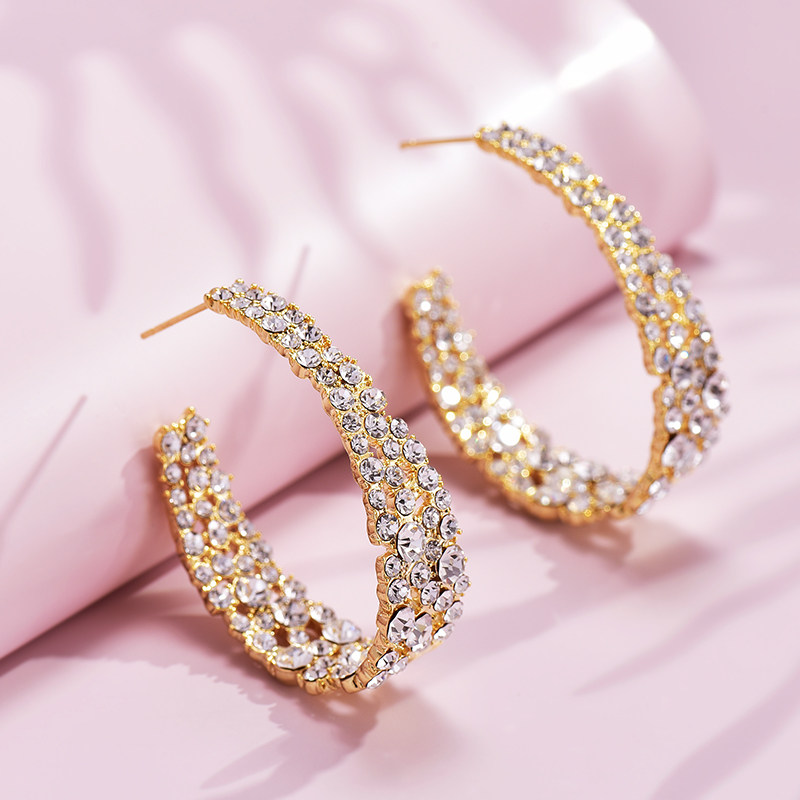 耳饰耳环秋冬大耳圆脸显瘦耳坠2021年新款韩国耳环