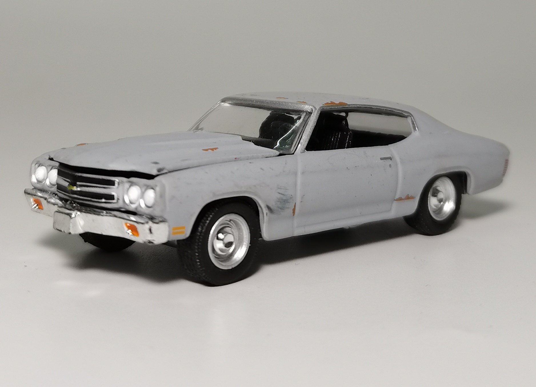 greenlight绿光1970chevrdet汽车车模型车保险杠车模