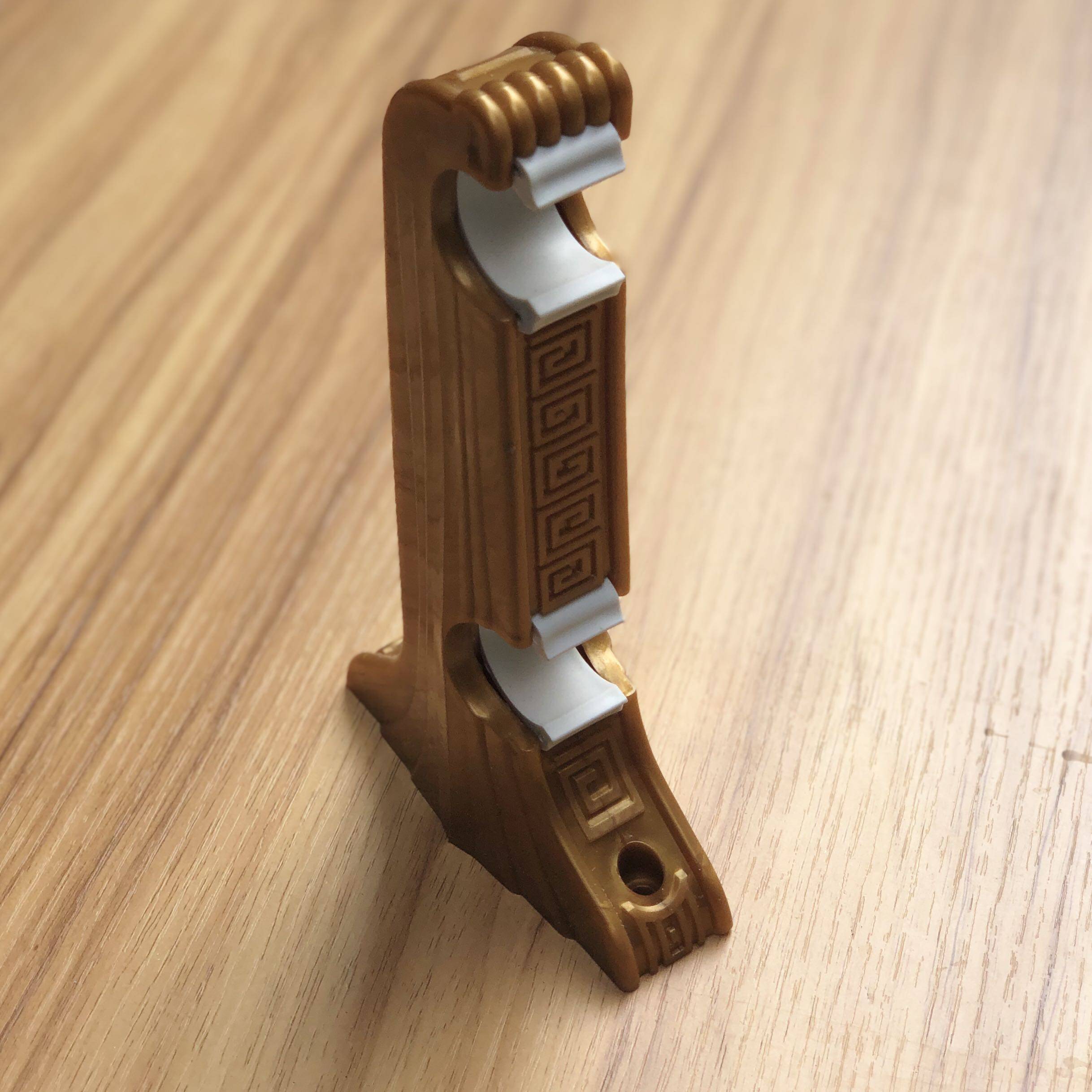 孔距9通用托架安装 罗马杆塑料支架加厚窗帘单杆双杆底座老式 配件