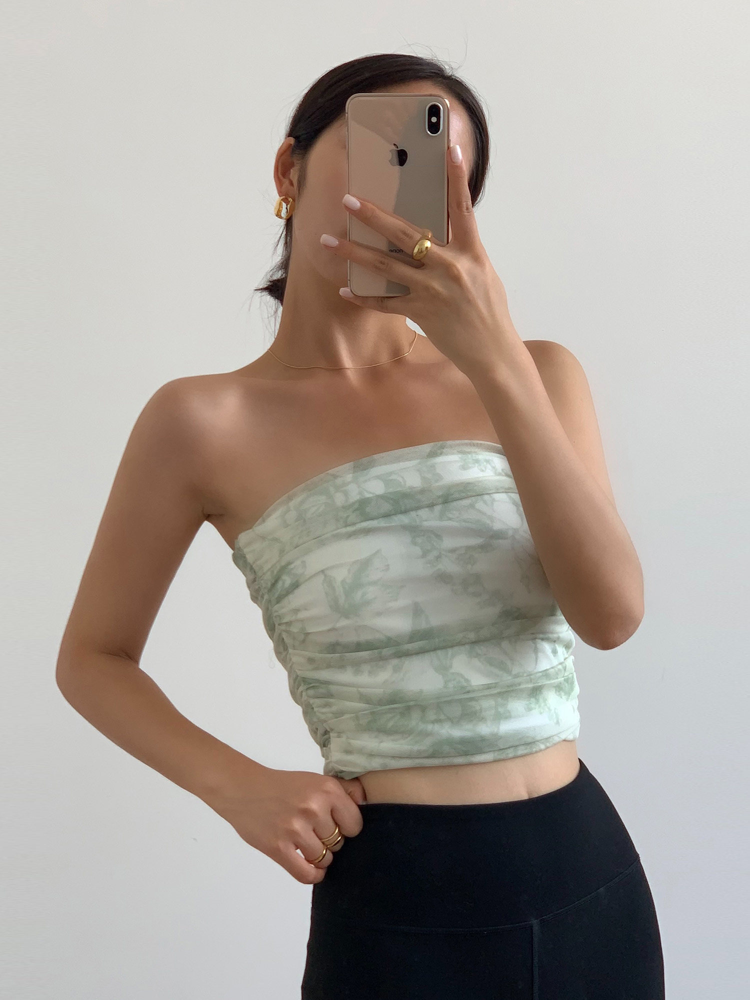 huyifan性感网纱抹胸背心女外2021夏季新款裹胸背心吊带