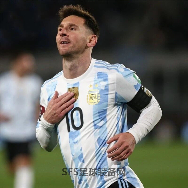 正品阿根廷球衣2021美洲杯10号梅西预赛主场球员足球服