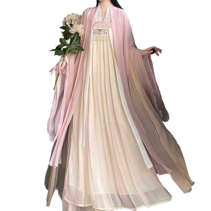 尚等原创汉服女【莫忘归】一片式齐胸襦裙刺绣大袖衫仙气春夏正品