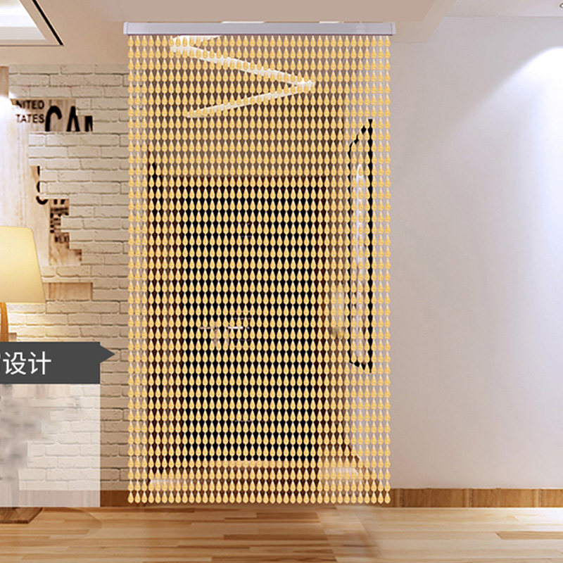 门帘珠帘塑料挂帘夏季蚊蝇客厅玄关装饰家用珠帘