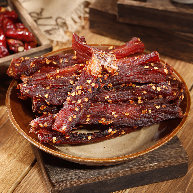 风干鸡胸肉干高蛋白拇指肉条零食手撕健身脂人鸡肉零食