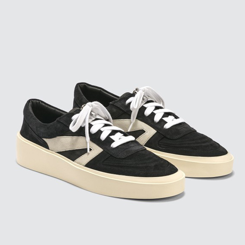 fog第六fearofgodsneaker高街风翻毛麂皮增高单鞋