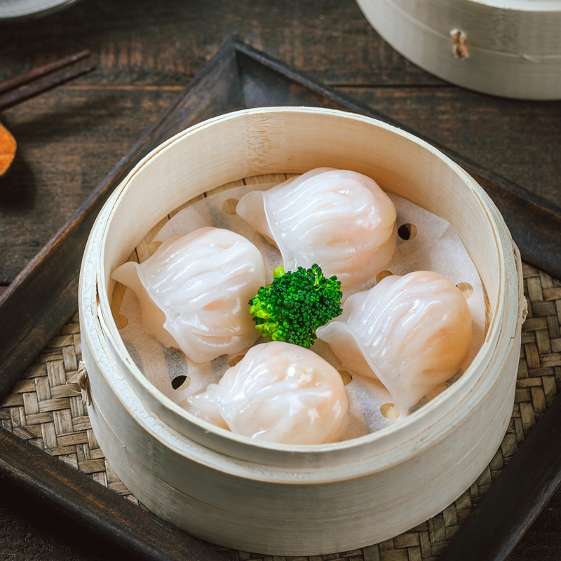 虾饺千滋名点广式点心港式茶楼水晶速冻广东水饺