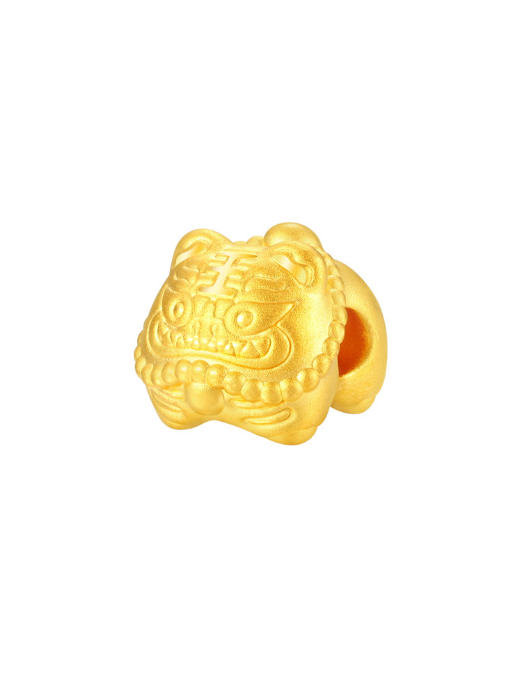黄金生肖老虎兴隆转运3d硬金足金本命年手绳手饰