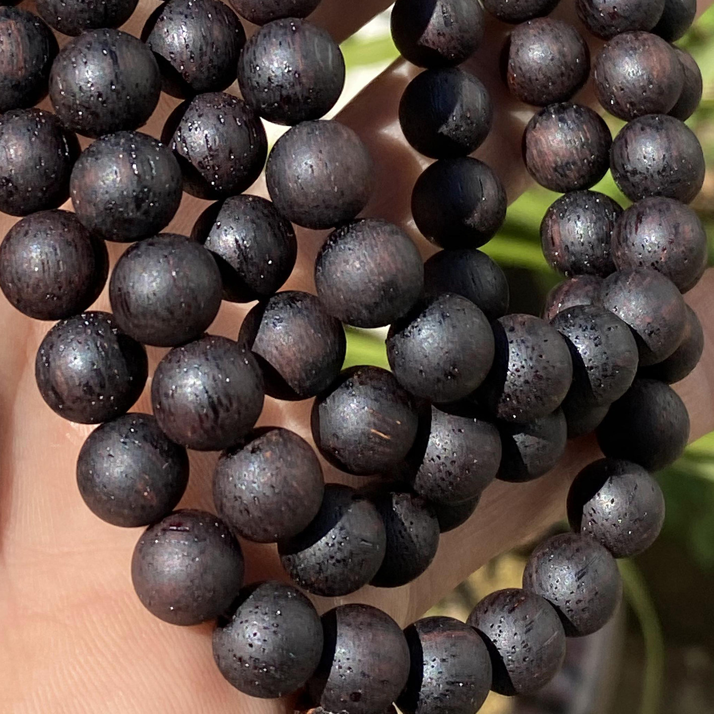 缅甸奇楠小叶降真108颗佛珠念珠手串手链软油佛珠