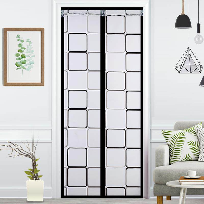 空调玻璃门帘防苍蝇pvc帘软塑胶厨房透明隔离帘软帘磨砂隔间eva