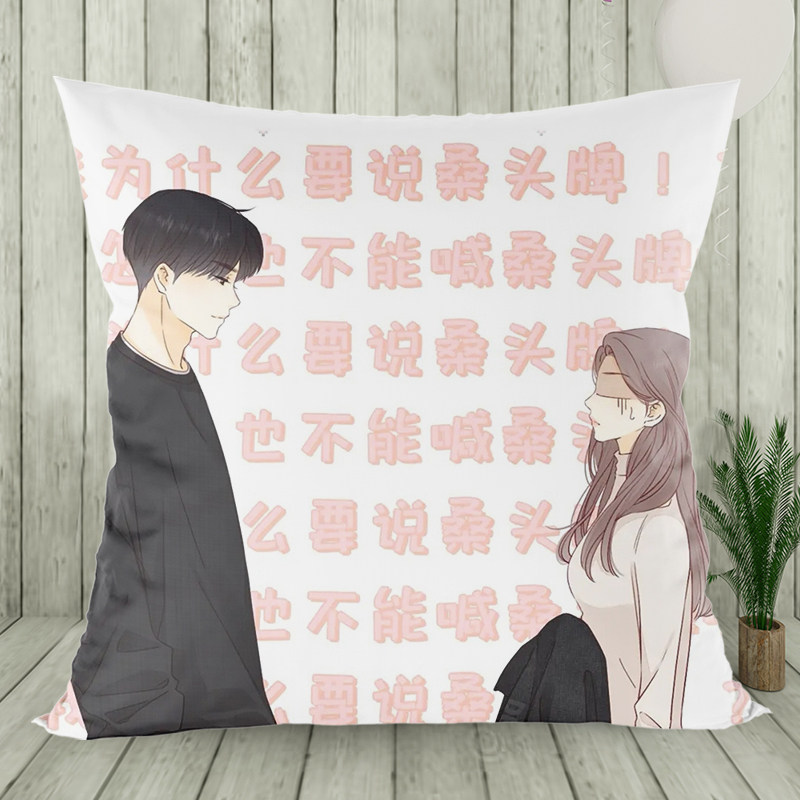 小说难哄广播剧同款桑延以凡周边抱枕双面定制动漫毛绒
