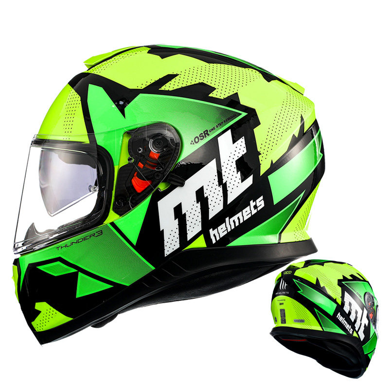 西班牙mt雷神3摩托车男冬季双全盔 日月星车品摩托车头盔