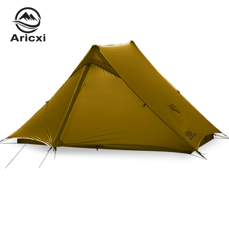 Aricxi晨曦2双人超轻70D尼龙金字塔双尖塔无杆帐篷