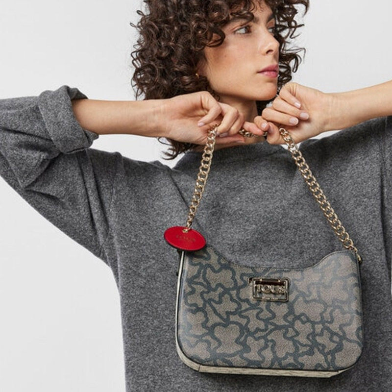 tous挎包女包包女包单肩小熊印花双色系列kaos通用款女包