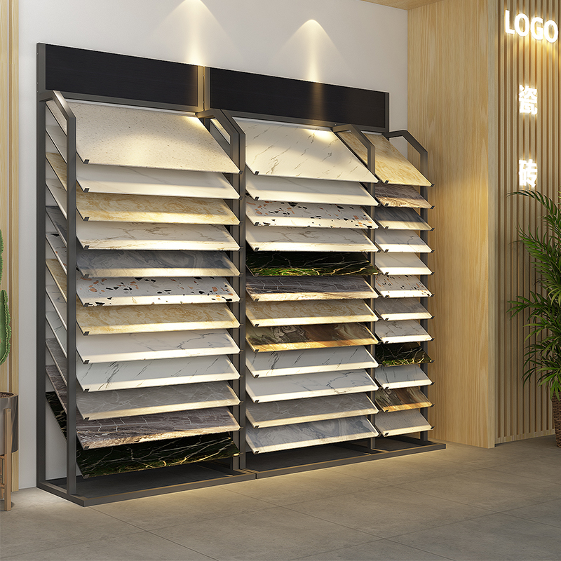 样块色板展示架橱柜门板柜门样品展示柜样板石材商用展示柜