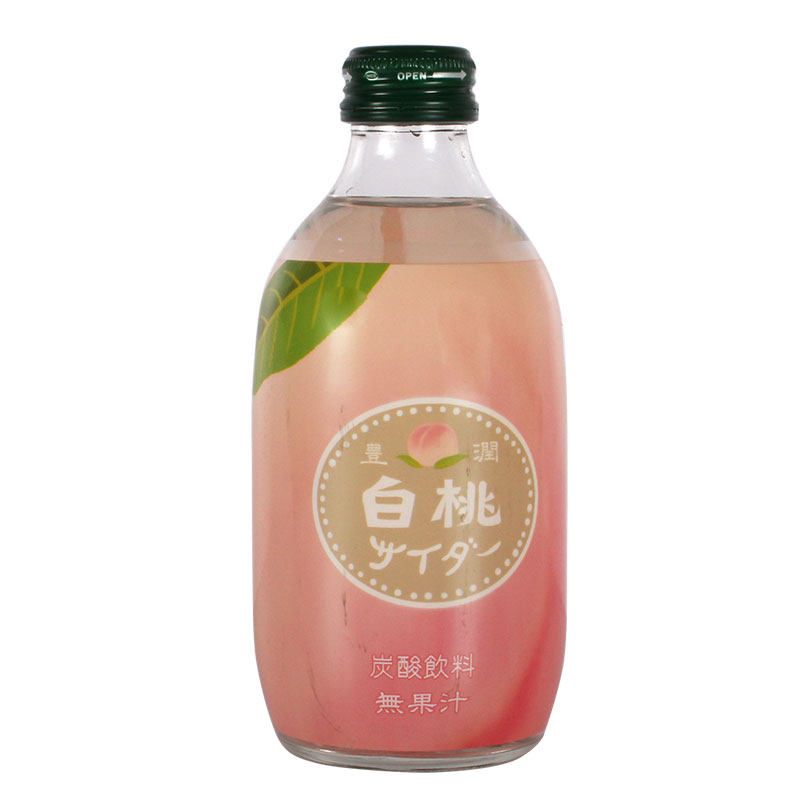 日本进口友树白桃味汽水友桝网红饮料抖音整箱友升碳酸300ml西瓜