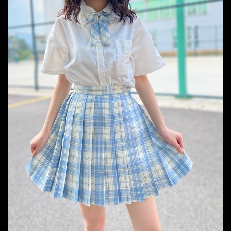 白溟jk中牌原创正版制服裙现货掉落格裙正统日系风学生格子半身裙