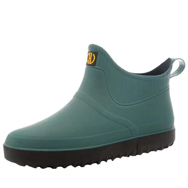 雨鞋男士低帮胶鞋雨靴短筒冬季厚底厨房钓鱼雨鞋