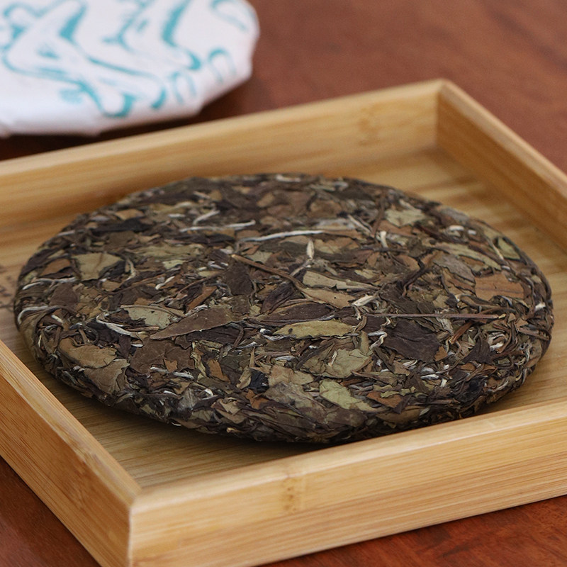 大沁福鼎白茶沁水2019年寿眉饼茶180克茶饼口粮茶