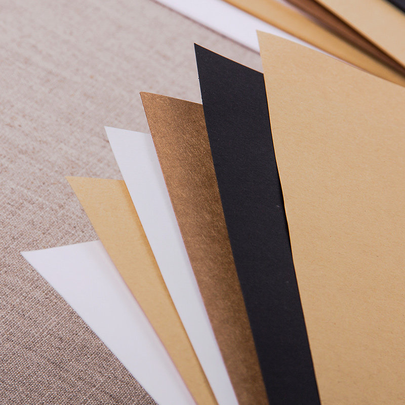 柏伦斯白卡纸240g硬卡黑色卡纸厚硬卡纸8k/4k手工卡片纸a3牛皮纸打印